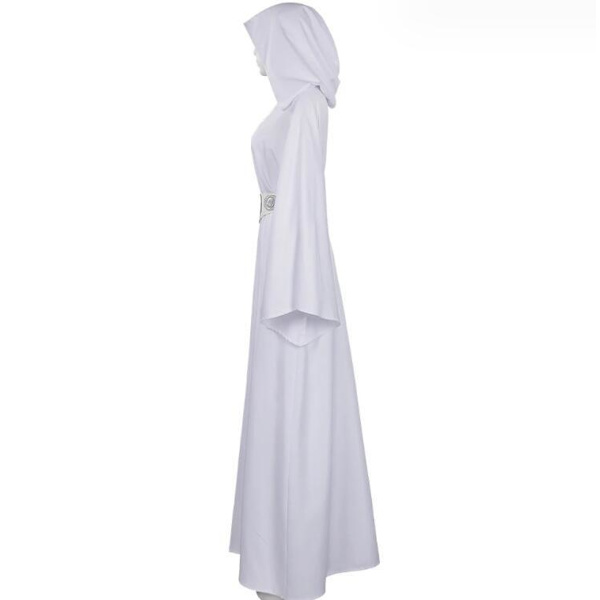 Naisten Prinsessa Leia Cosplay-asu Valkoinen Mekko 3XL