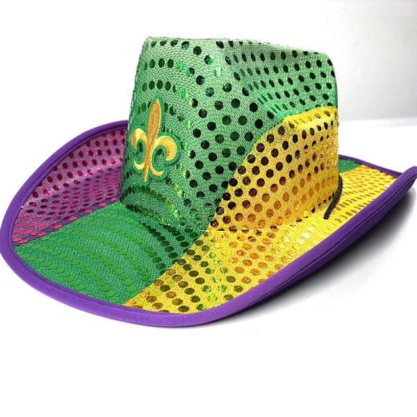 Färgglad Mardi Gras-hatt för festdekoration fashions