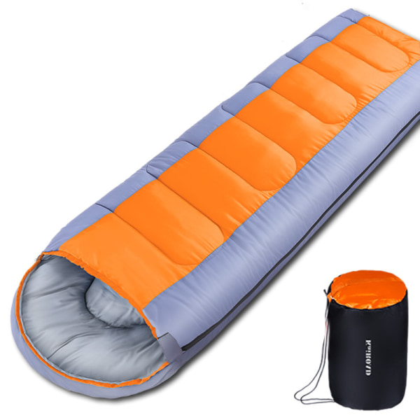 Sovsäckar för vuxna Backpacking Lätt vattentät- Sovsäck för kallt väder 1600g Orange