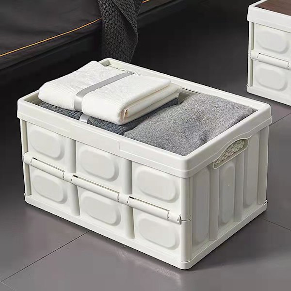 Trunk Organizer för campingutrustning för picknick White 39*27*21cm