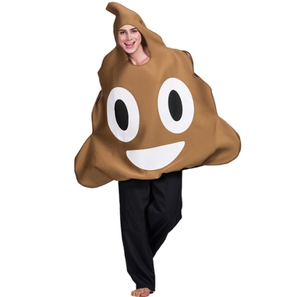 Bajs kostym halloweem kostym för vuxna