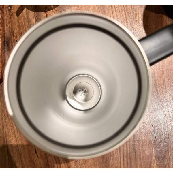 1200ML Håndholdt Stor Kapacitet Rustfrit Stål Kande Black