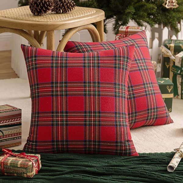2-pack juldekorationspläd kuddfodral 40*40cm