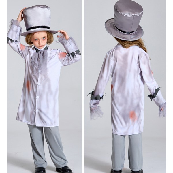 Halloween Zombie Brud-Spøkelse Kostymer Delikat Død Brud Kjole Boys XL