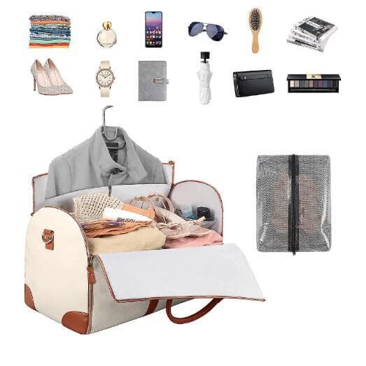 Klesduffelbag med sko-rom Apricot