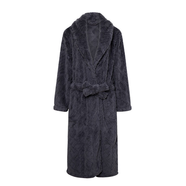 Miesten ja naisten Terry-shawl-turkkilainen kylpytakki Blue L