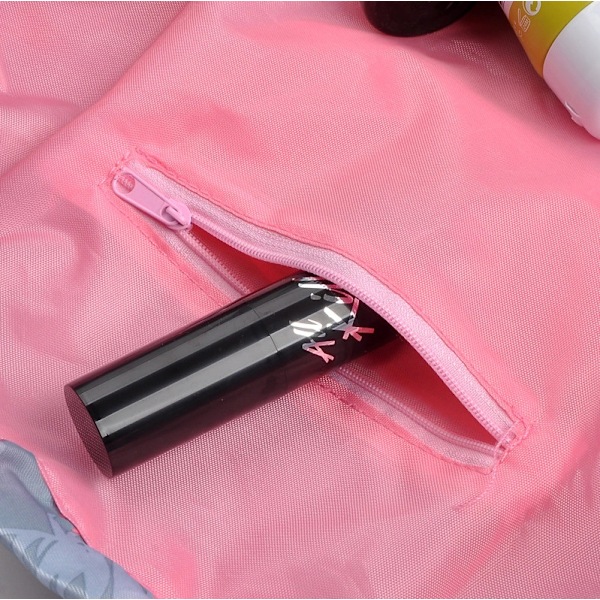 Lazy Drawstring Stor Lomme Kosmetikkveske For Reiser Stripe