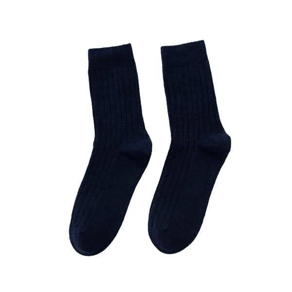 Herr 5 Par Ullstrumpor Tjocka Varma Vinterstrumpor navy blue
