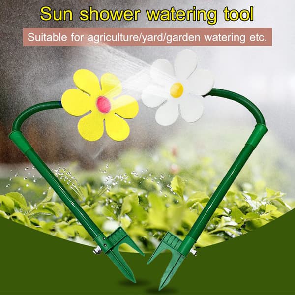 Crazy Daisy Sprinkler - Have Sprinkler til Græsplænen White