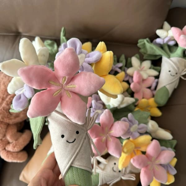 Blød Plys Buket, Simuleret Tulipan Blomst Dukke
