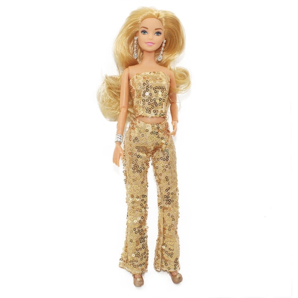Barbie Filmen - Samlardocka i Rosa och Vit Rutiga Klänning Q3