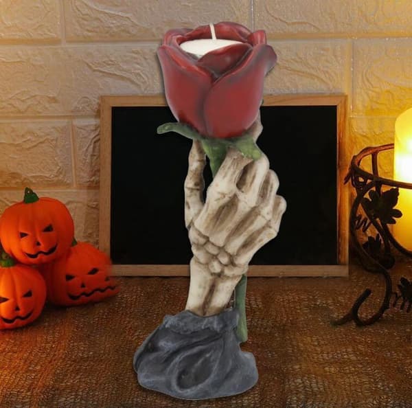 Halloween-dekorasjon Finger Rose Lysestake Ornament 20*5*5CM