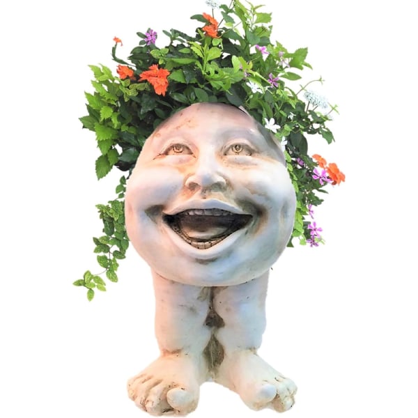 6 tums antikvit faster Minnie The Muggly Statue Face Planter Aunt Minnie