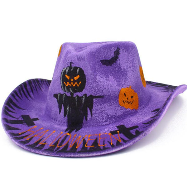 Halloween Cowboy Hat Unisex Feriehat Style7