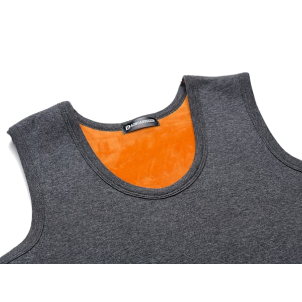 Vinterfleecefodrad linne för män Light Grey M