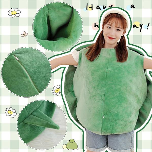 Bärbar sköldpadds skal kudde sköldpadda skal plyschdjur sköldpadda plysch kuddleksak Green 100cm