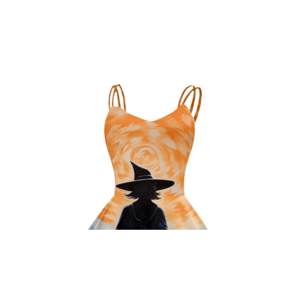 Kvindes Halloween Halter Kjole - Retro Cocktail Kjole Style 3 XL