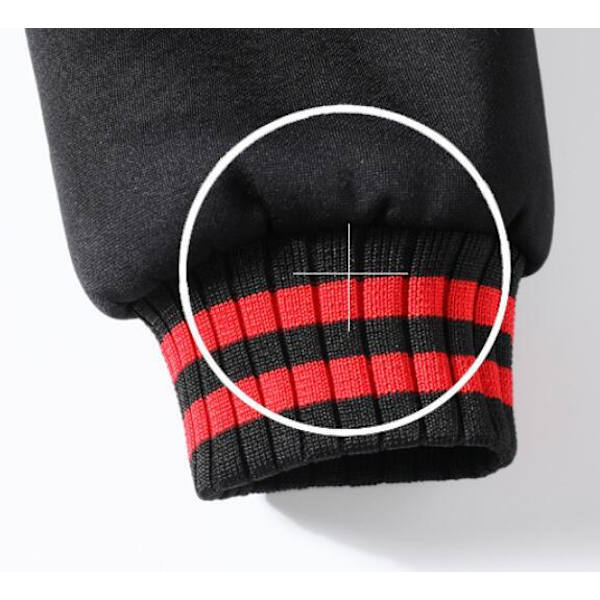 Luvtröjor herr Vintertröja med dragkedja i fleece red M