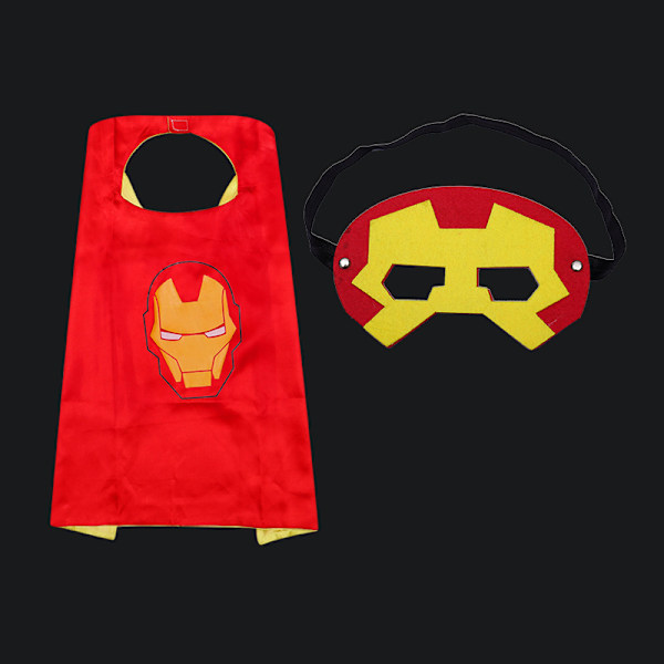 Cosplay Superhjälte Kappor Luminous Röst Leksak Handske Mask
