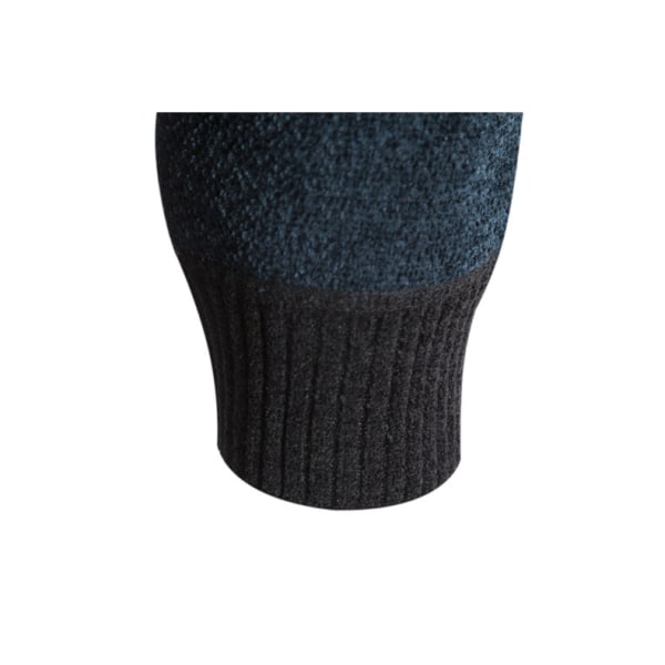 Herrar Stickad Cardigan Varm Jacka Navy blue XL