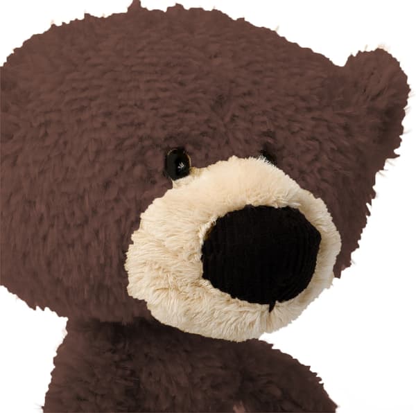 Fuzzy Teddy Bear, Premium Plysjdyr Dark brown