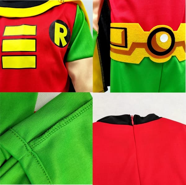 Teen Titans Robin-asu lapselle M