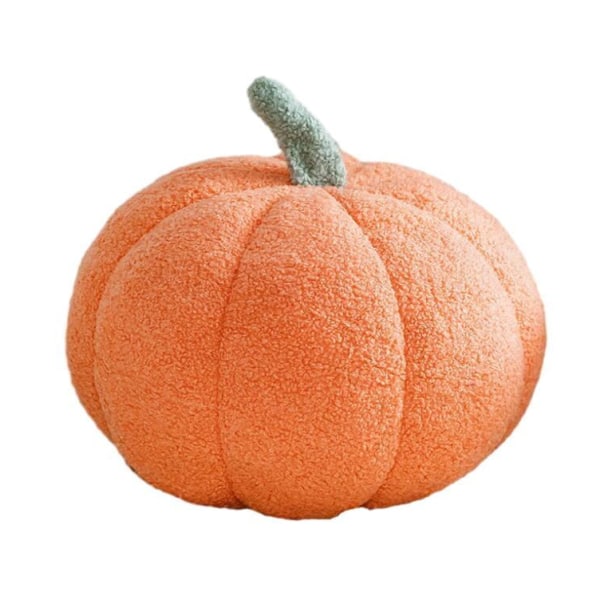 3D Pumpa Kudde Fylld med Bomull Heminredning Orange 28CM