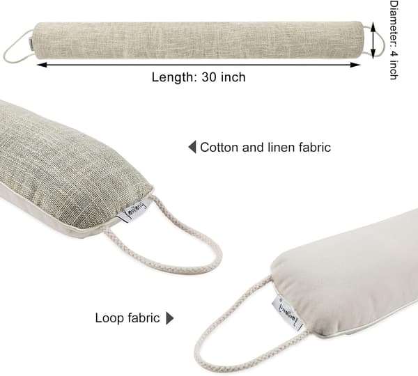 2-pack Dörrluftbarriär 35 tum Akustisk Inkapsling Dörrsvep 90CM