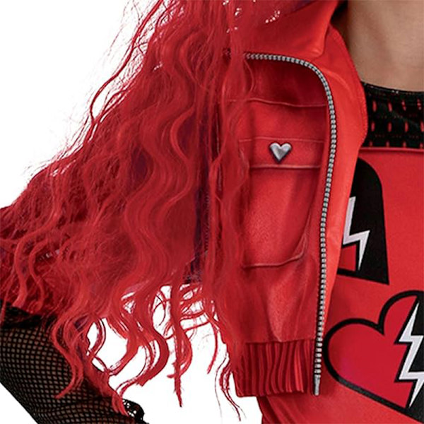 Rød Paryk Kostume Tilbehør til Piger, Descendants 4 The Rise of Red Kostume 100cm