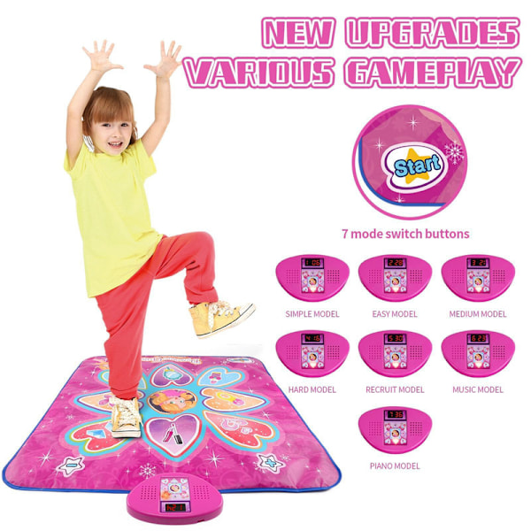 Dansmatta, Dance Mixer Rhythm Step Play Mat för barn