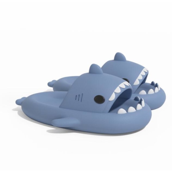 Unisex tofflor i Shark Form Tjocklek Haze Blue 42-43