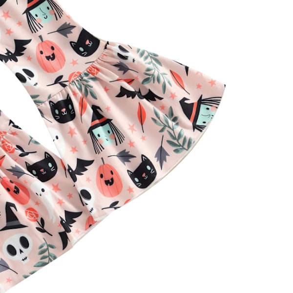 Baby Girl Pumpa långärmade byxor Halloween Set L
