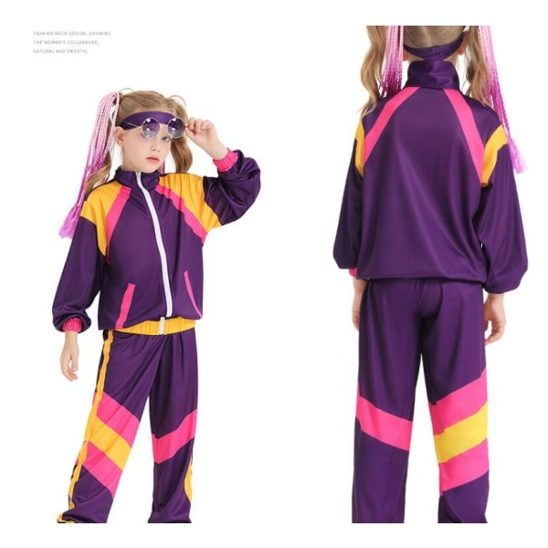 Hip Hop-kostymer Sportsdansklær for barn Purple XS