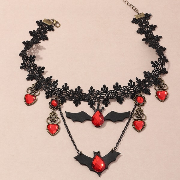 Halloween tema halsband Bat hänge halsband