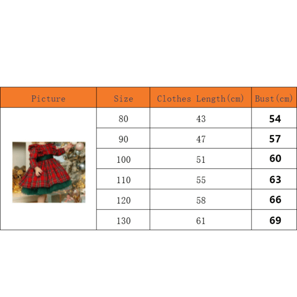 Tyttöjen jouluinen ruudullinen prinsessatullin jousimekko 80CM
