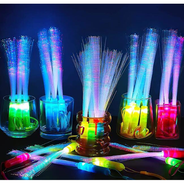 24 delar Led Fiber Optic Stick 24pcs