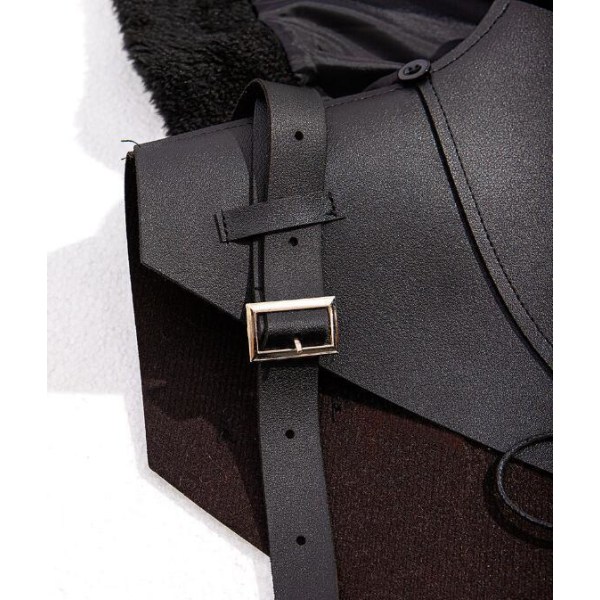 Unisex Medeltida Vintage Vampyrkappa Black