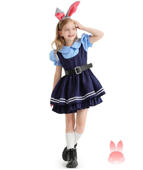 Flickor Polis Kostym Barn Polis Outfit M