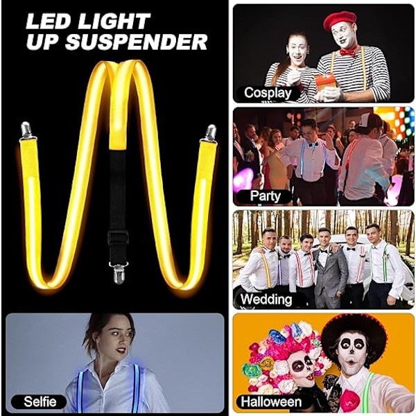 Lysende Seler LED Festartikler Yellow