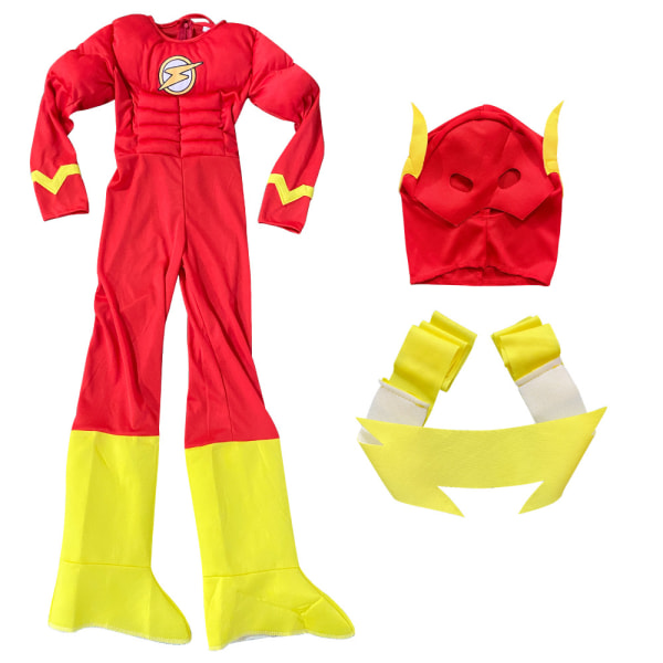 Comics Deluxe Muscle Chest The Flash Kostume til Børn L