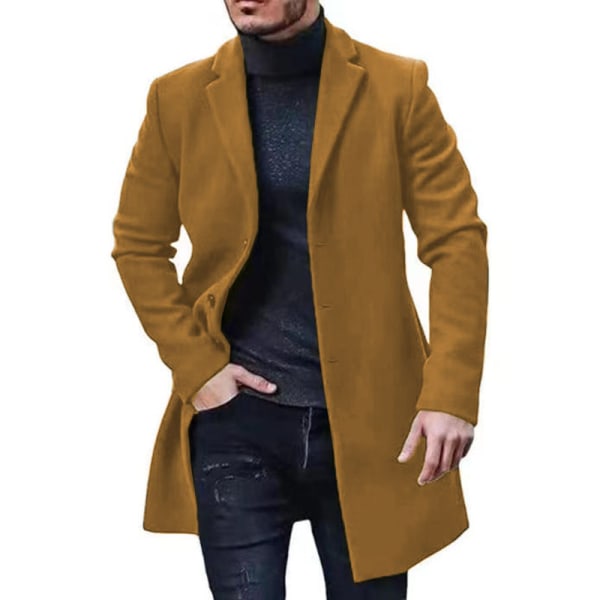 Herrkappa Slim Fit Höst Vinter khaki L