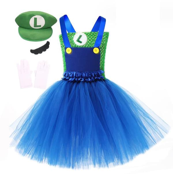 Jente Malio Pom Pom Skjørt Gratis Tilbehør Green L