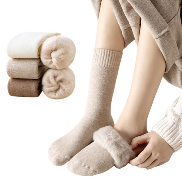 8 Par Damsockor i Ull, Vintervarma Sockor 8Pairs