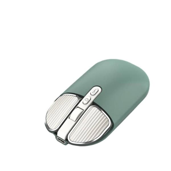Trådlös Bluetooth-mus med 2.4G-mottagare Green