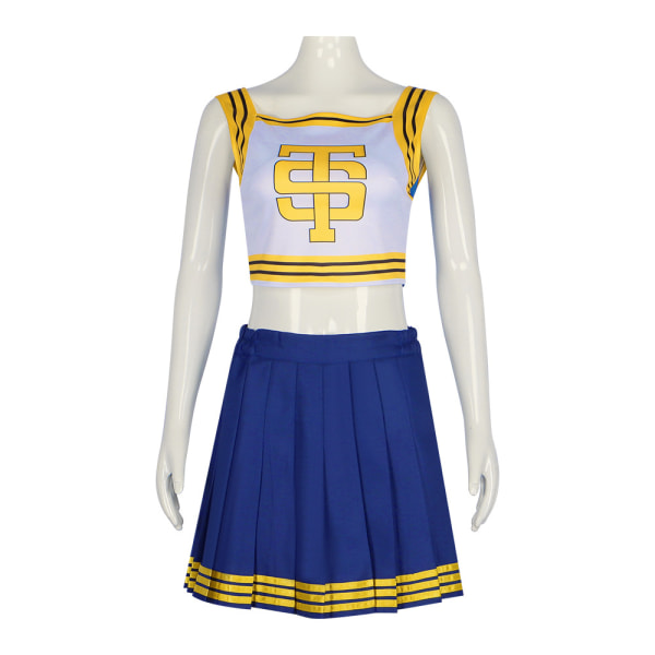 Naisen Sininen Cheerleader-asu, Halloweenin söpö Cheer-uniformu 2XL