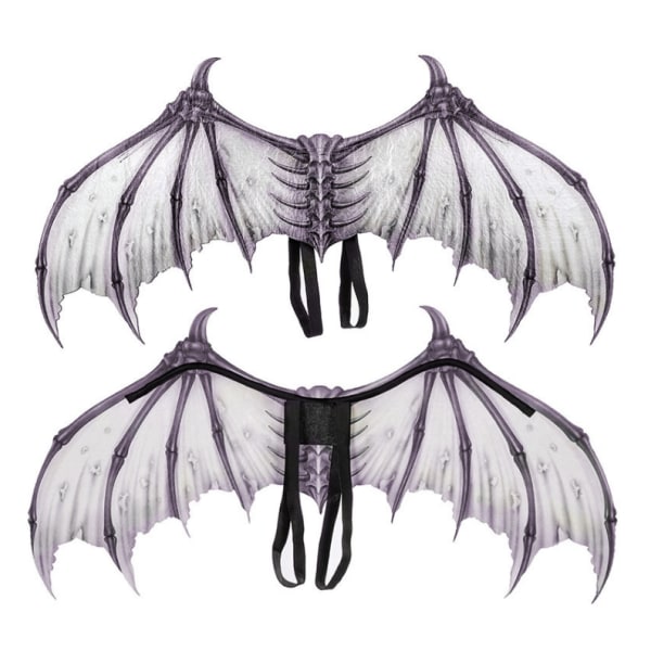 Halloween Devil Wings Cosplay Wings för vuxna white