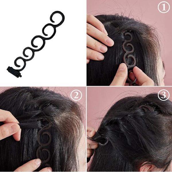 Set DIY Hårstylingtillbehör Set 7pcs