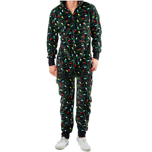 Julfamiljsmatchande pyjamas Hoodies green M