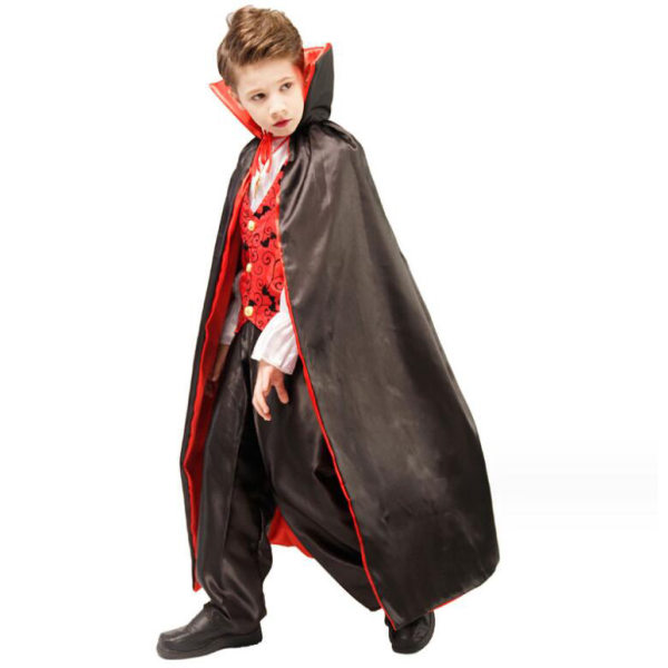 Barnekostyme for Halloween - Vampyr Cosplay Partykostyme Red M