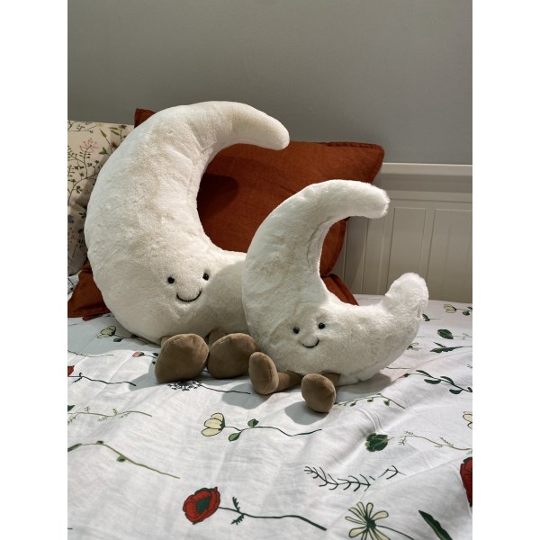 Solformede Plysjdyr, Myke Sengesofaputer moon 35cm